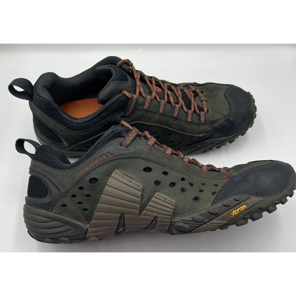 Merrell Intercept J559593 Blue Wing Olive Green Mens 11.5 Hiking Trail Shoes